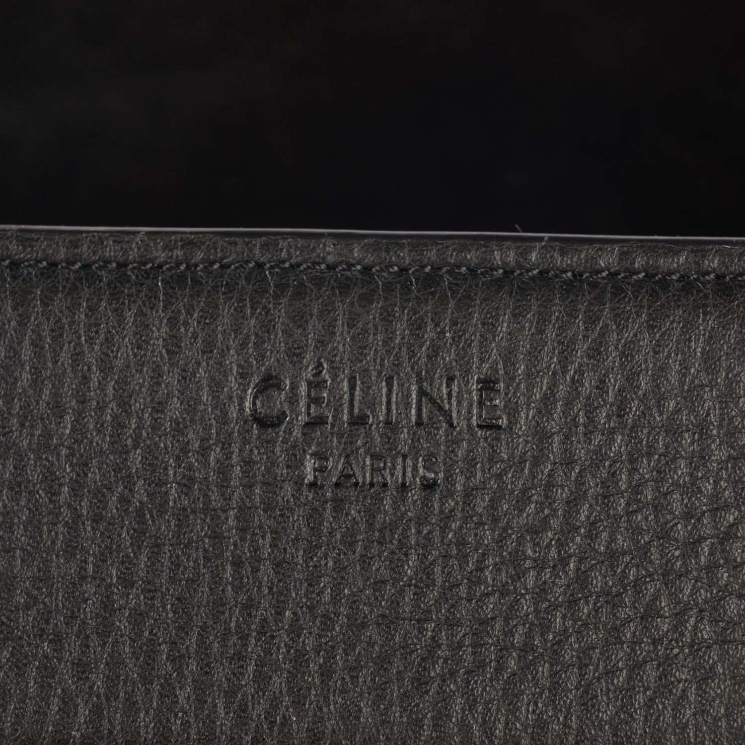 Celine Supple Calfskin Medium Phantom Luggage Black 6 of 9