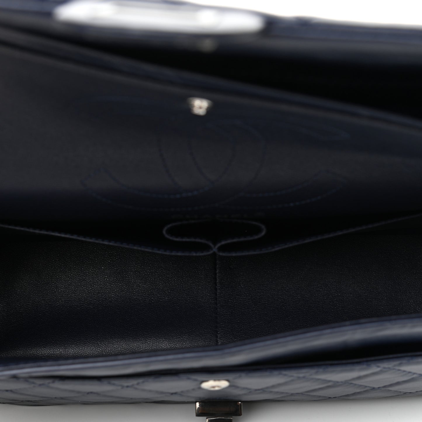 Aged Calfskin Quilted 2.55 Reissue 226 Flap Navy Blue