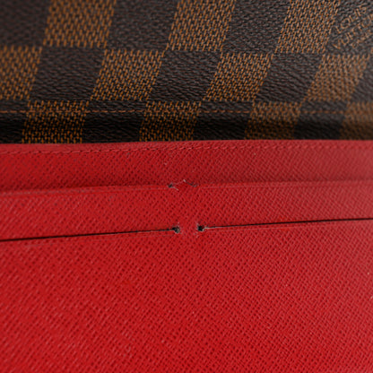 Louis Vuitton Damier Ebene Josephine Wallet Red 8 of 12