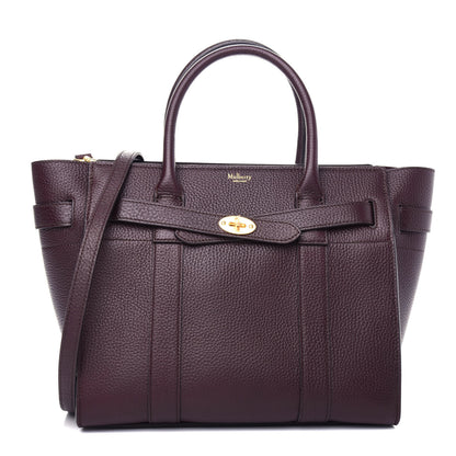 Mulberry Grain Vegetable Tanned Calfskin Small Zipped Bayswater Oxblood 1 of 11