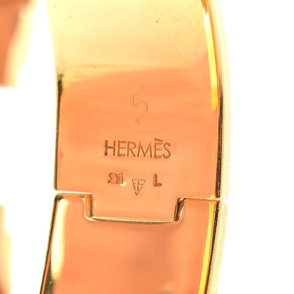 Hermes Enamel Wide Clic Clac H Bracelet PM Jaune D’Or 4 of 4