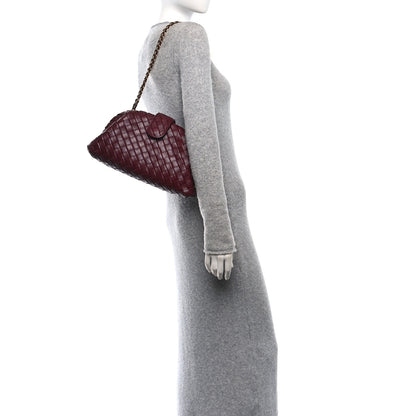 Bottega Veneta Nappa Intrecciato Teen The Lauren 1980 Clutch With Chain Barolo 2 of 9
