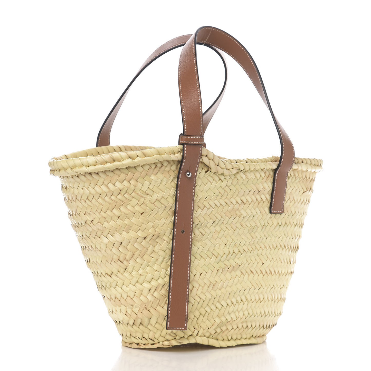 Raffia Basket Tote Bag Natural Tan