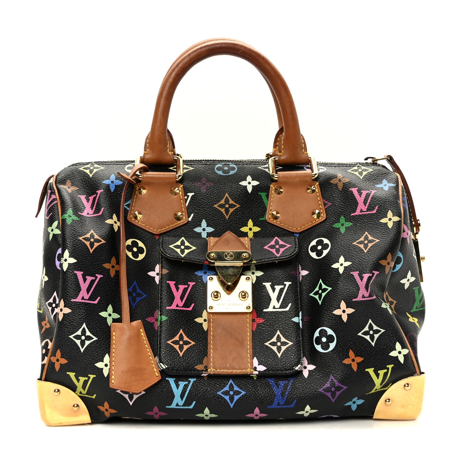 Louis Vuitton Monogram Multicolor Speedy 30 Black 1 of 9