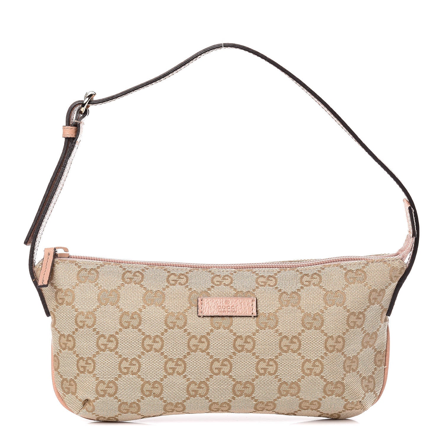 Gucci Monogram Pretty Boat Pochette Pink 1 of 12