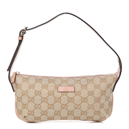 Gucci Monogram Pretty Boat Pochette Pink 1 of 12