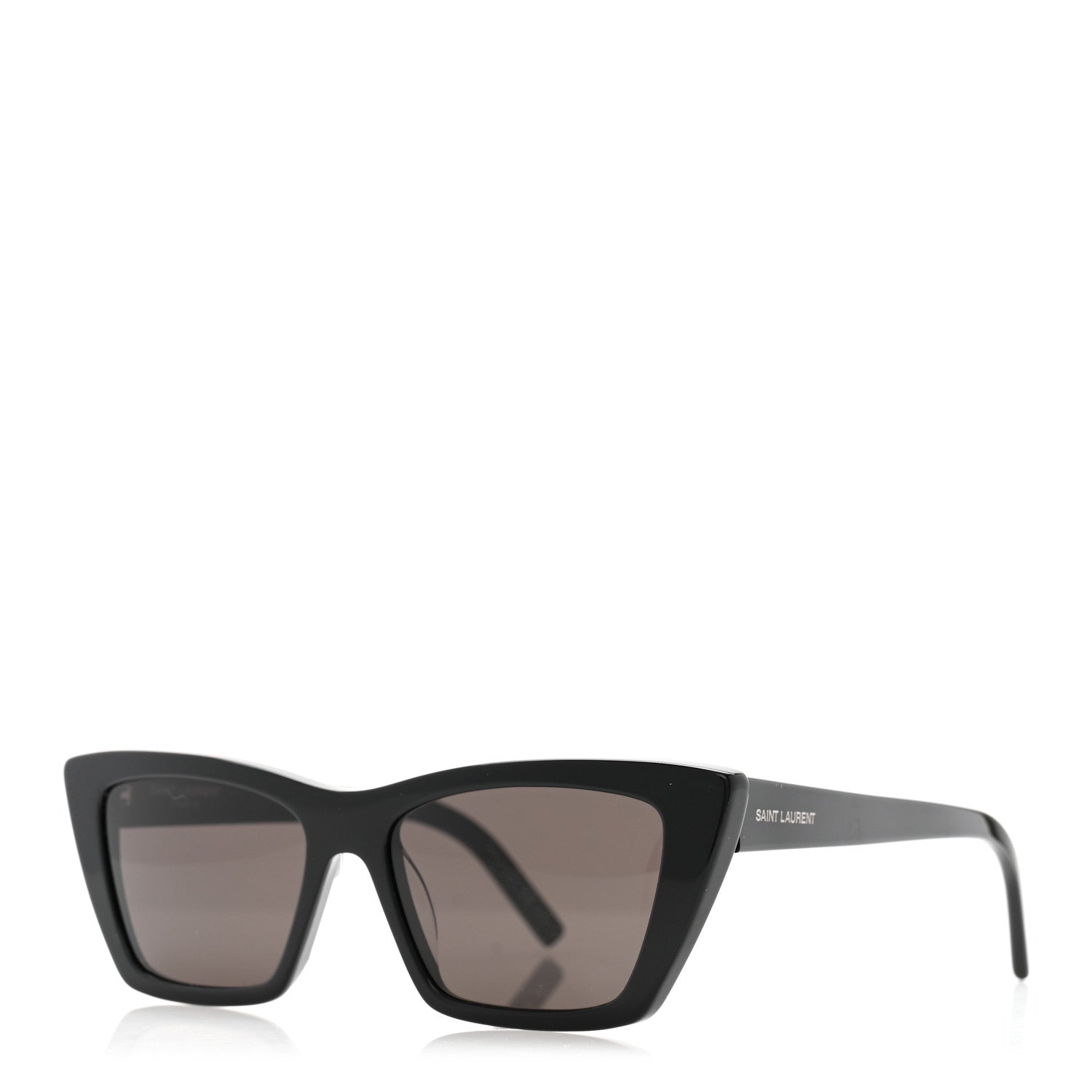 Saint Laurent Acetate Mica Cat Eye Sunglasses SL 276 Black 1 of 10