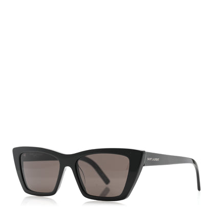 Saint Laurent Acetate Mica Cat Eye Sunglasses SL 276 Black 1 of 10