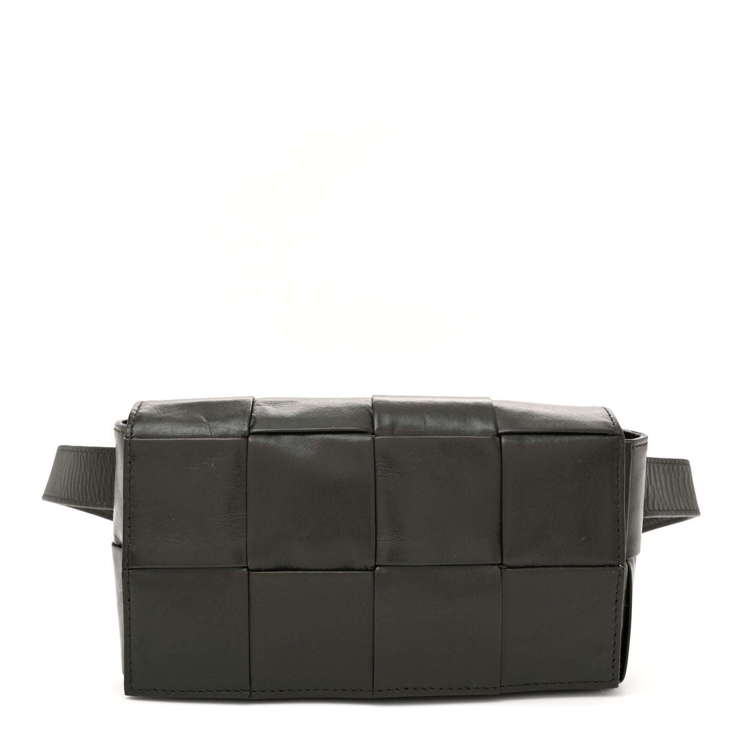 Paper Calfskin Intrecciato Cassette Belt Bag Crocodile