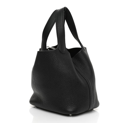 Hermes Taurillon Clemence Picotin Lock 18 PM Black 3 of 8