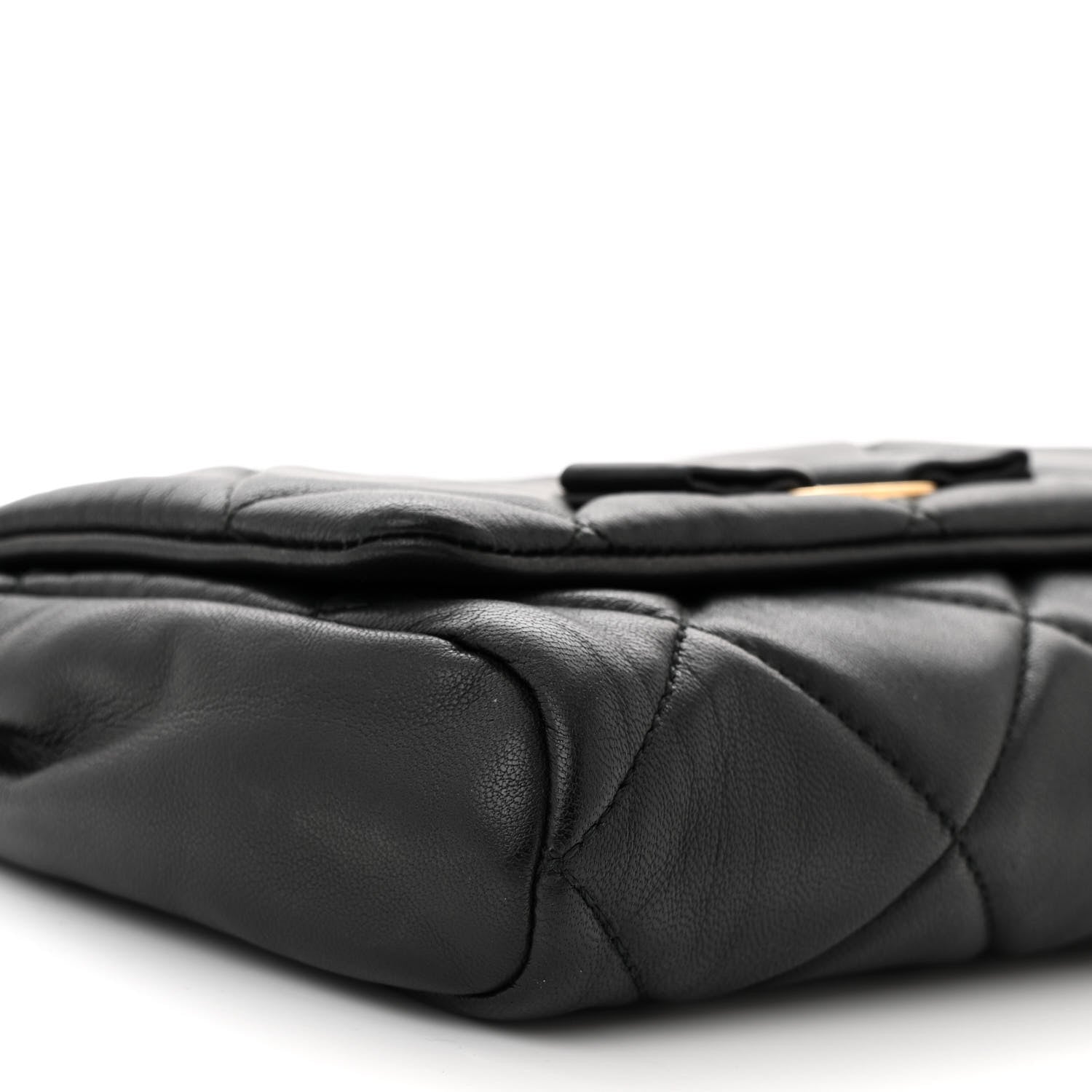 Salvatore Ferragamo Nappa Quilted Ginny Crossbody Black 8 of 9