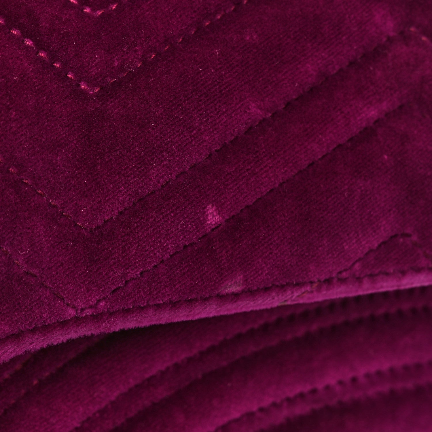 Gucci Velvet Matelasse Medium GG Marmont Shoulder Bag Fuchsia Violet Cyclamen 11 of 14