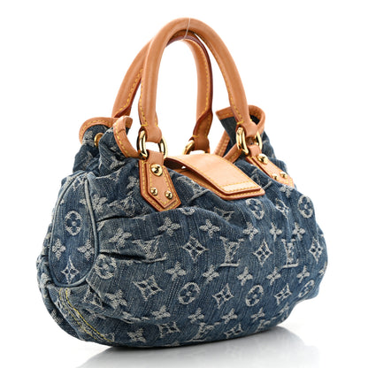 Louis Vuitton Monogram Denim Pleaty Blue 3 of 14