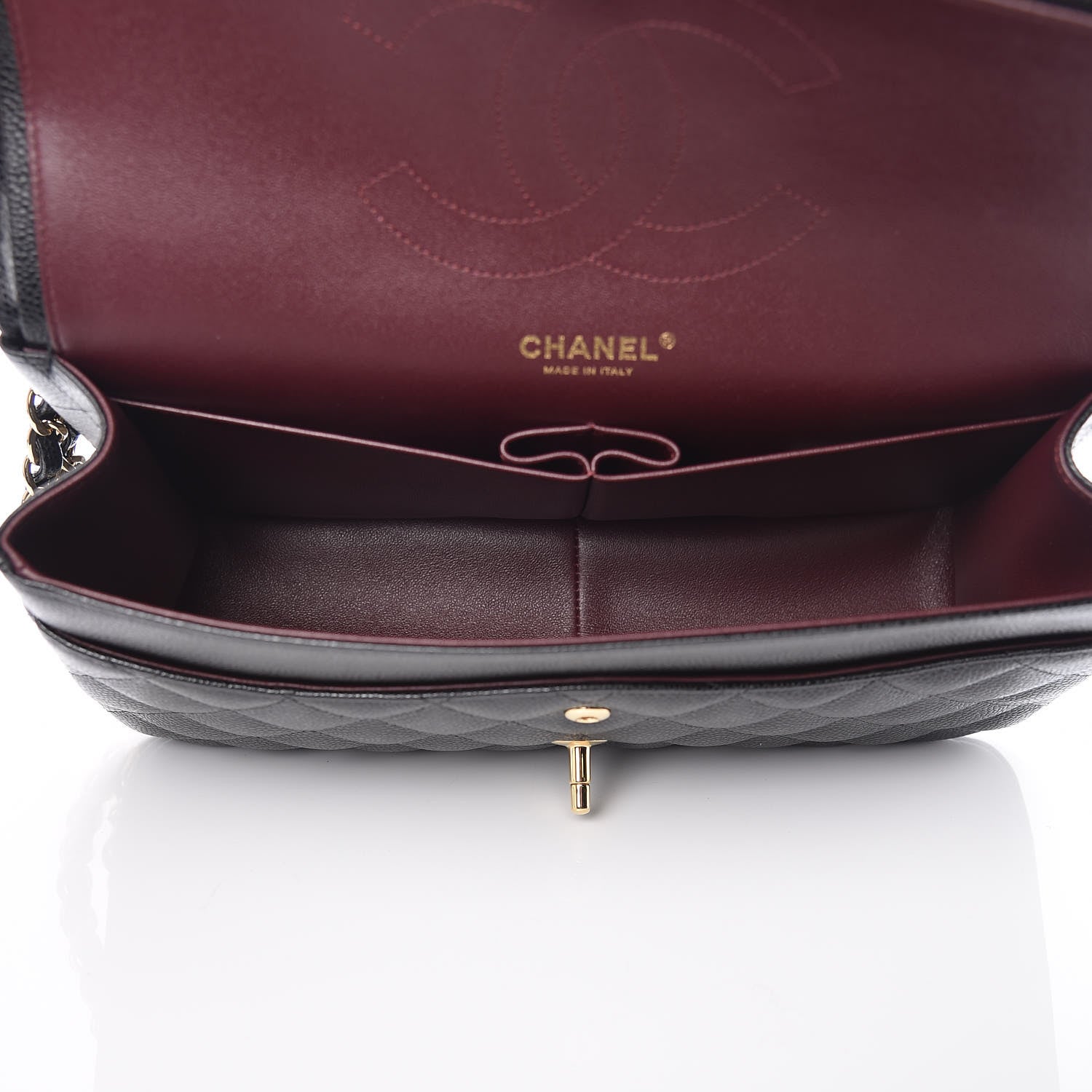 Chanel Caviar Quilted Jumbo Double Flap Black 8 of 11