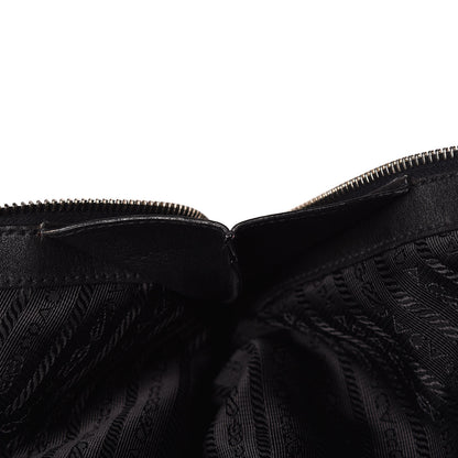 Prada Soft Calfskin Dome Sachel Black 8 of 15