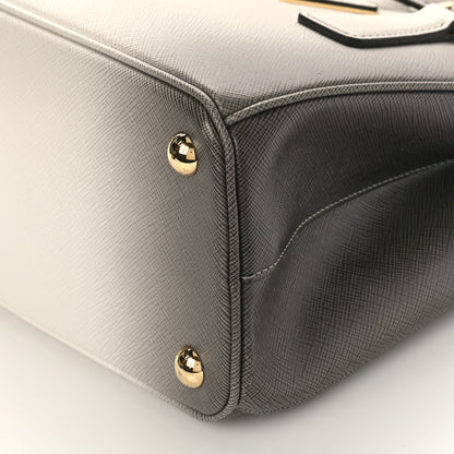 Prada Saffiano Lux Ombre Small Galleria Double Zip Tote Gradient White 8 of 8