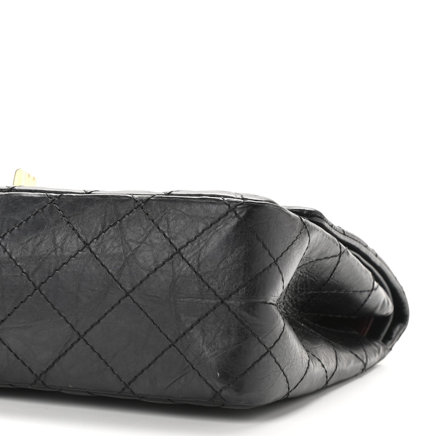 Aged Calfskin Quilted 2.55 Reissue 226 Flap Black
