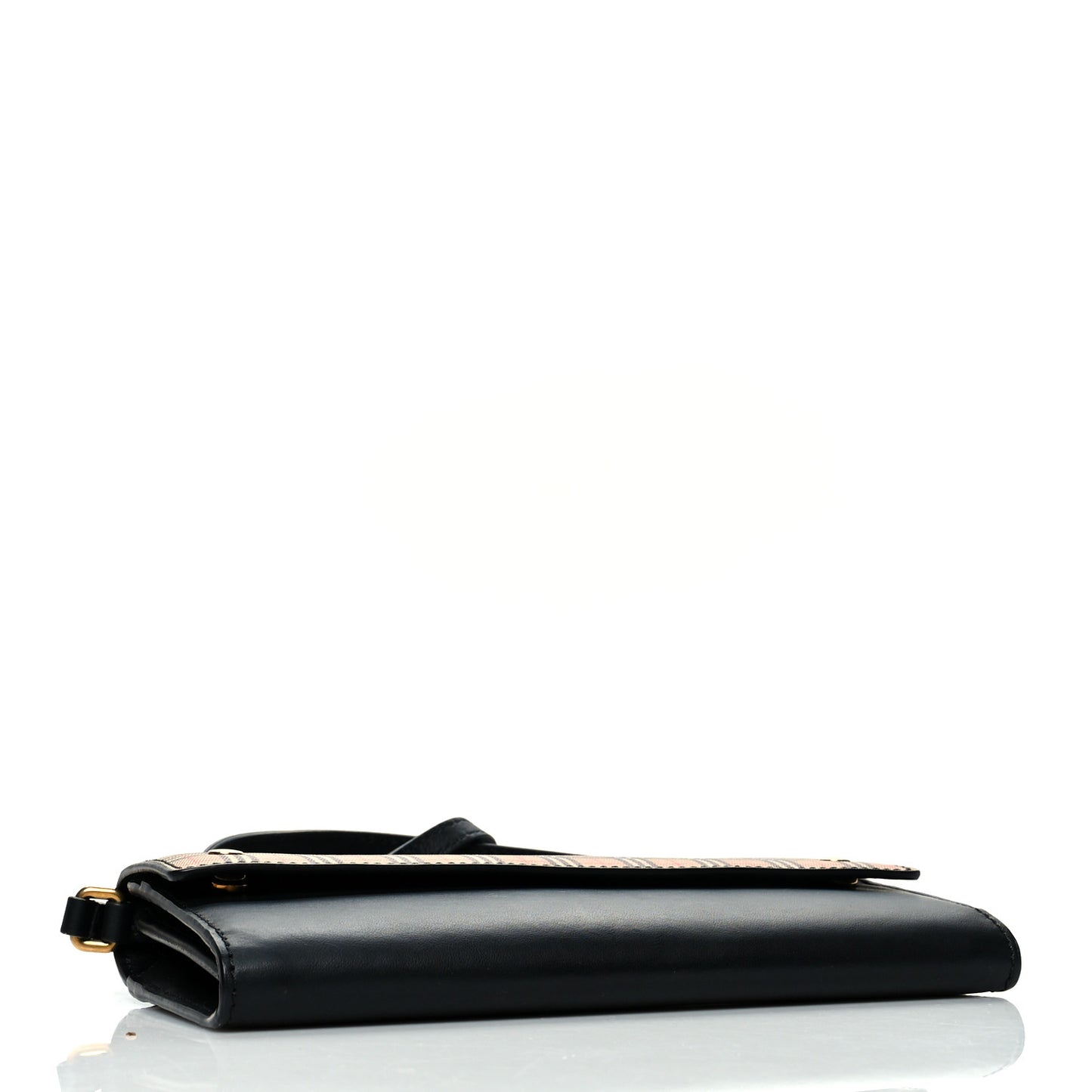 Calfskin Vintage Check Crossbody Archive Beige Black