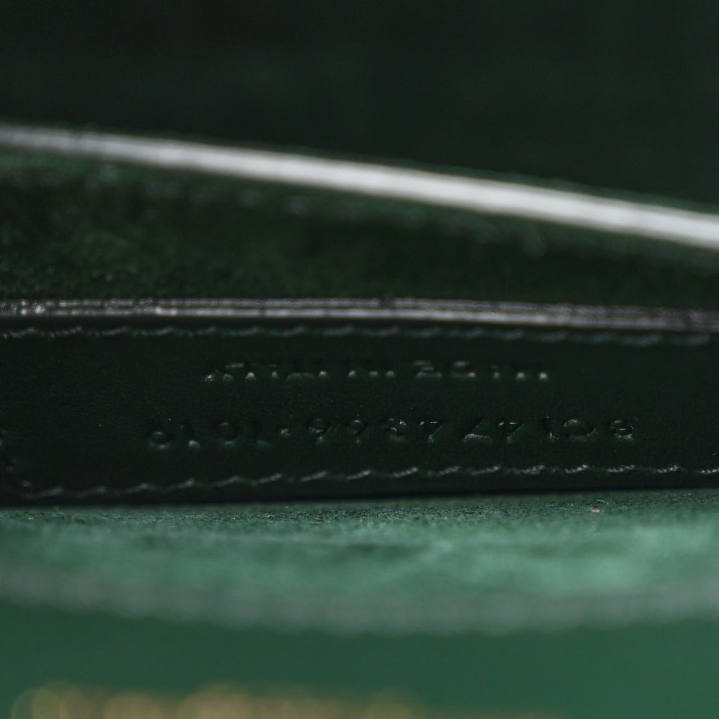 Smooth Calfskin Small Classic Monogram Kate Tassel Satchel Dark Mint