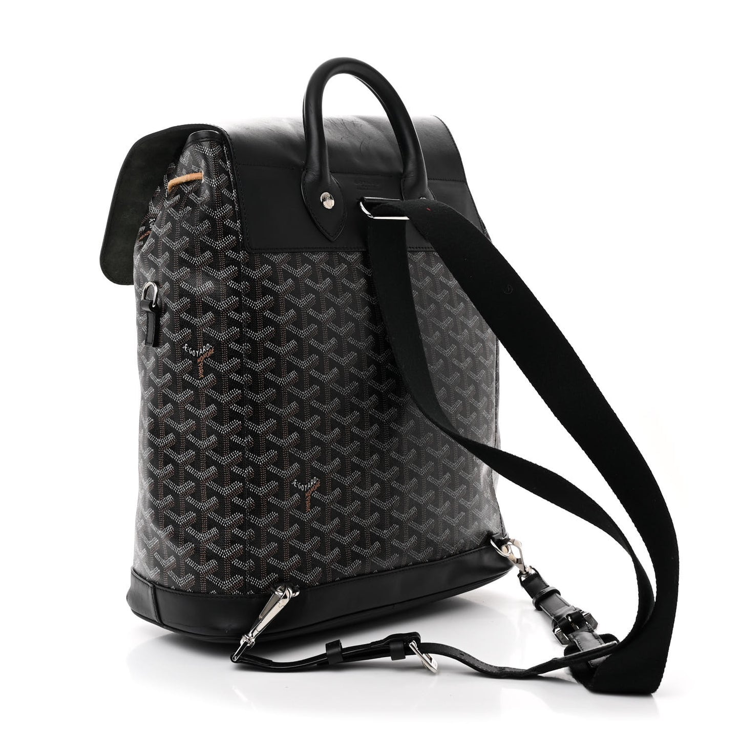 Goyardine Calfskin Alpin MM Backpack Black