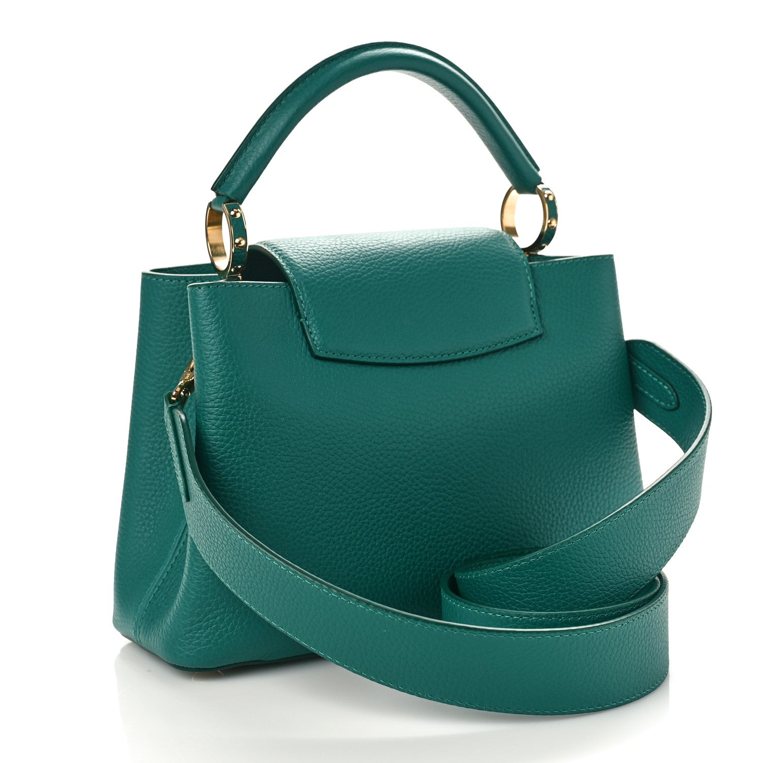 Louis Vuitton Taurillon Capucines BB Emerald 3 of 8