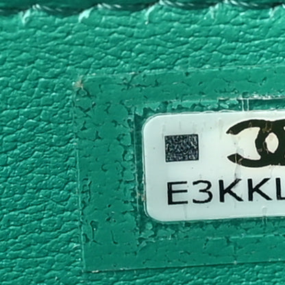 Chanel Caviar Quilted Sweetheart Mini Vanity Case Green 7 of 11