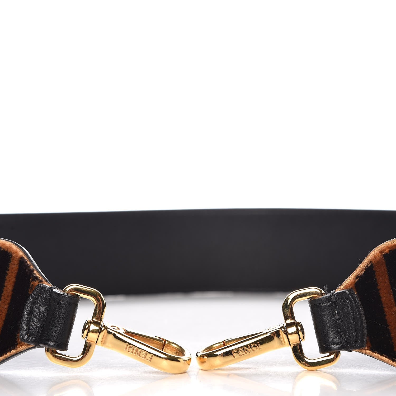 Fendi Velvet Tapestry FF Strap You Tobacco 6 of 6