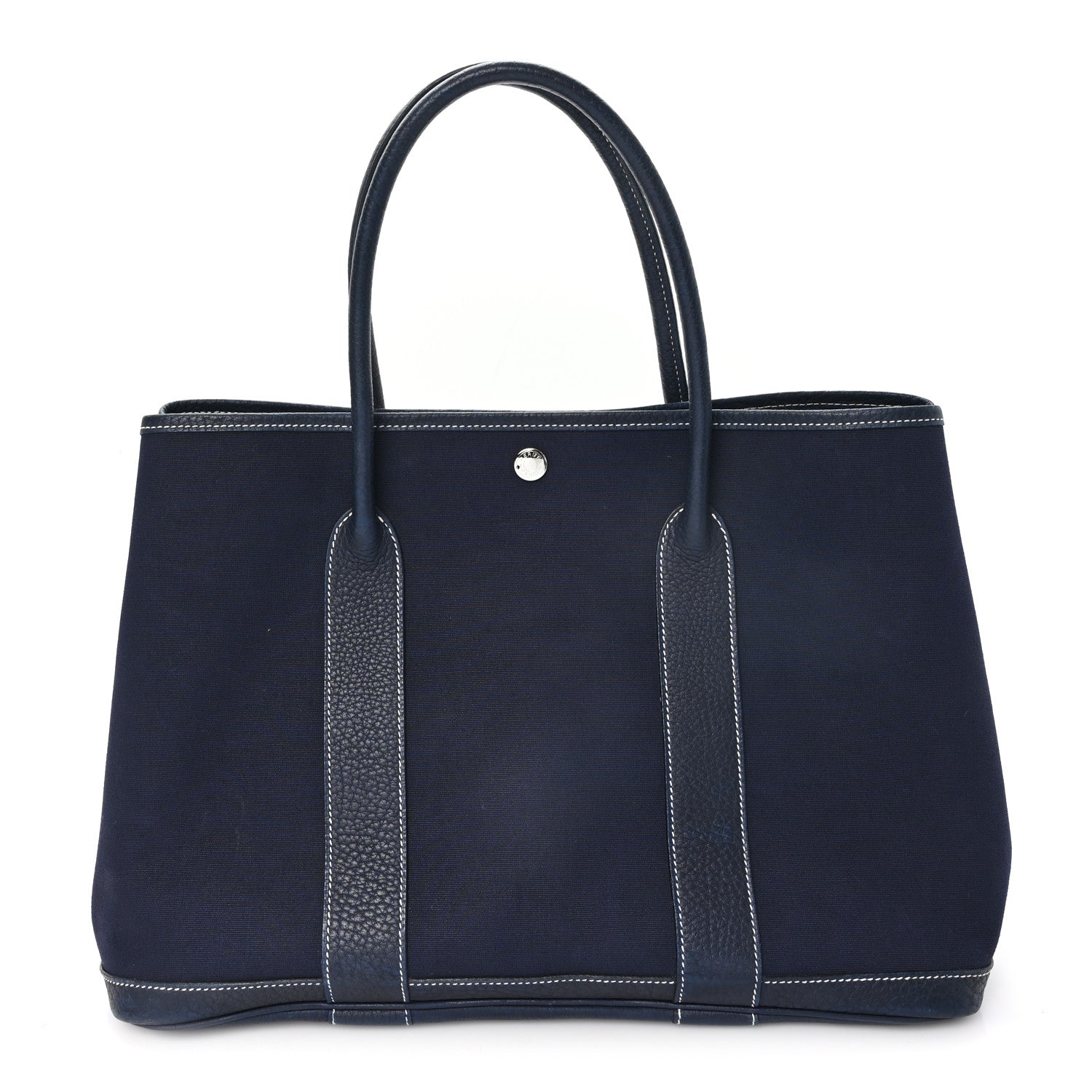 Hermes Toile Negonda Garden Party Tote 36 MM Bleu Marine 1 of 9