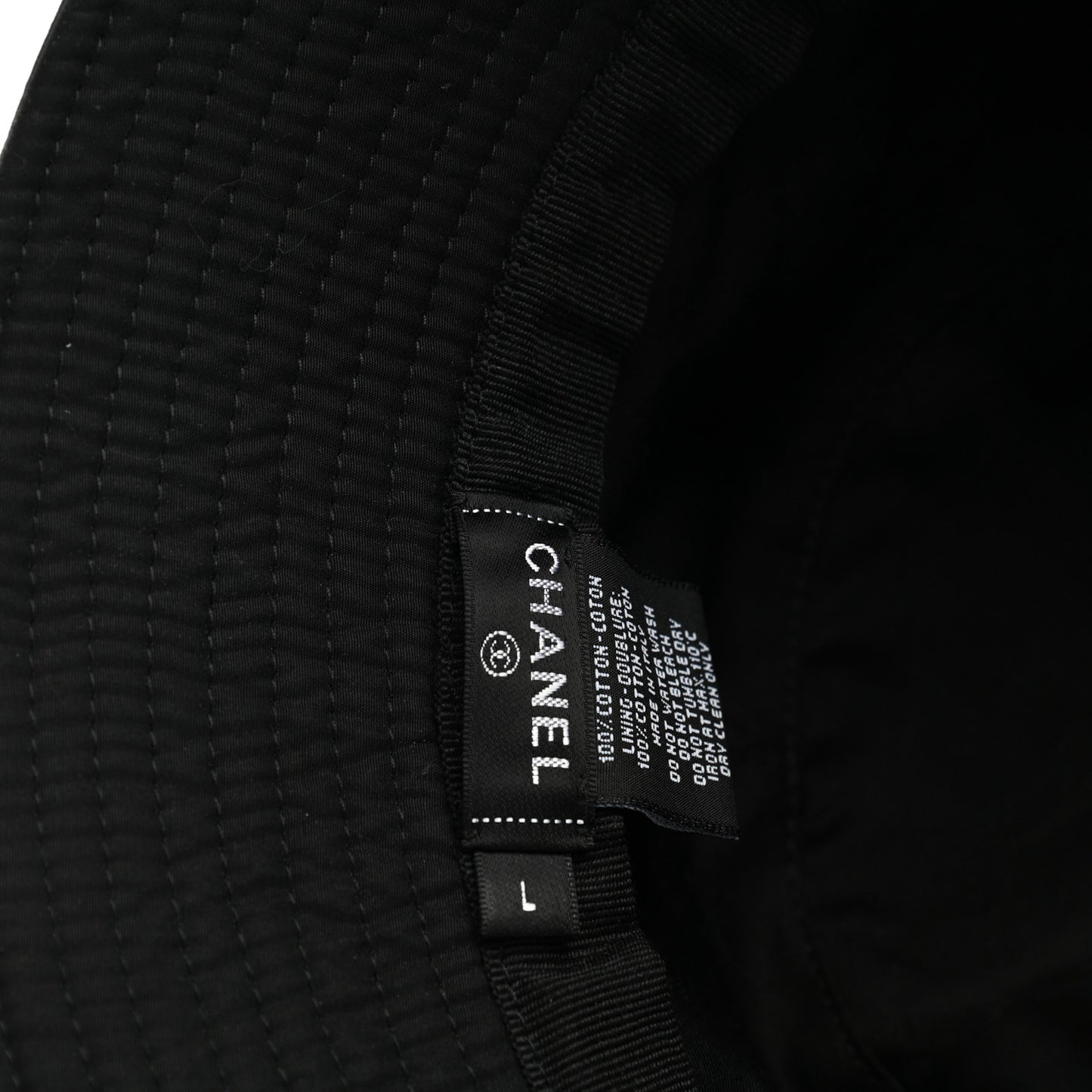 Cotton CC Bucket Hat Black