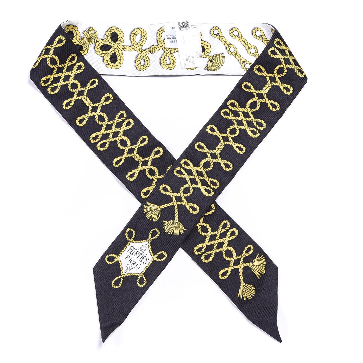 Silk Galons Et Brandebourg Twilly Black Gold White