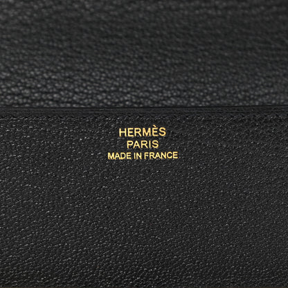 Hermes Chevre Mysore Roulis Slim Wallet Black 7 of 9