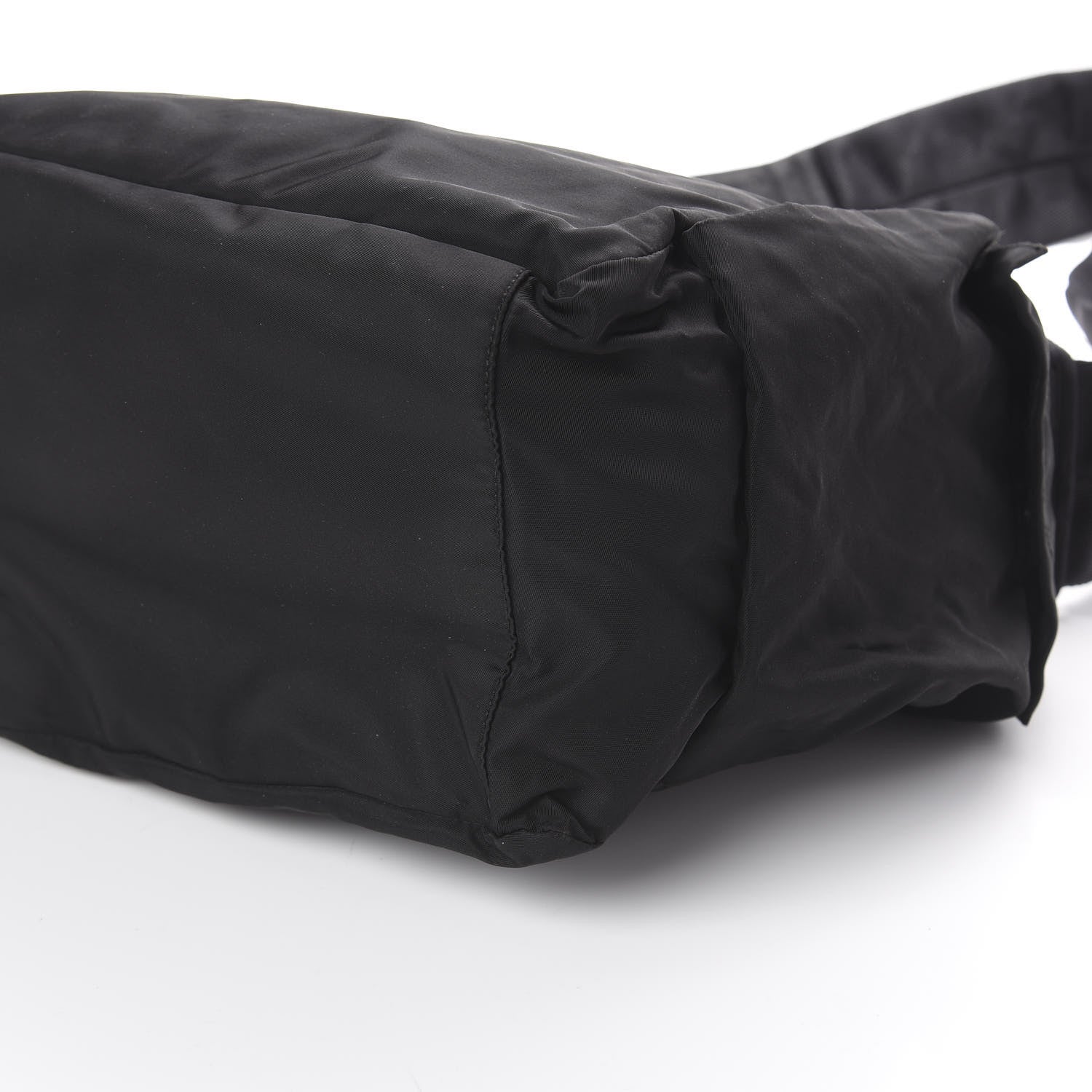 Prada Nylon Flat Messenger Bag Black 6 of 8