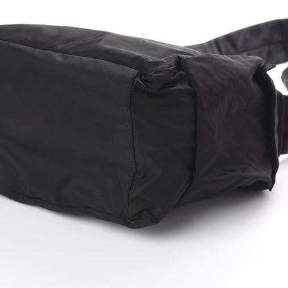Prada Nylon Flat Messenger Bag Black 6 of 8