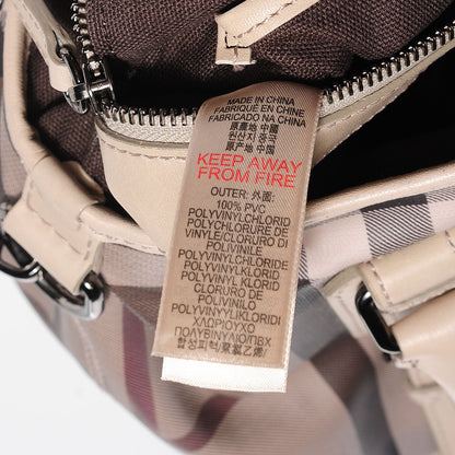 Burberry Smoked Check Small Northfield Tote Trench 9 of 13
