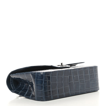 Chanel Alligator Jumbo Double Flap Blue 5 of 13
