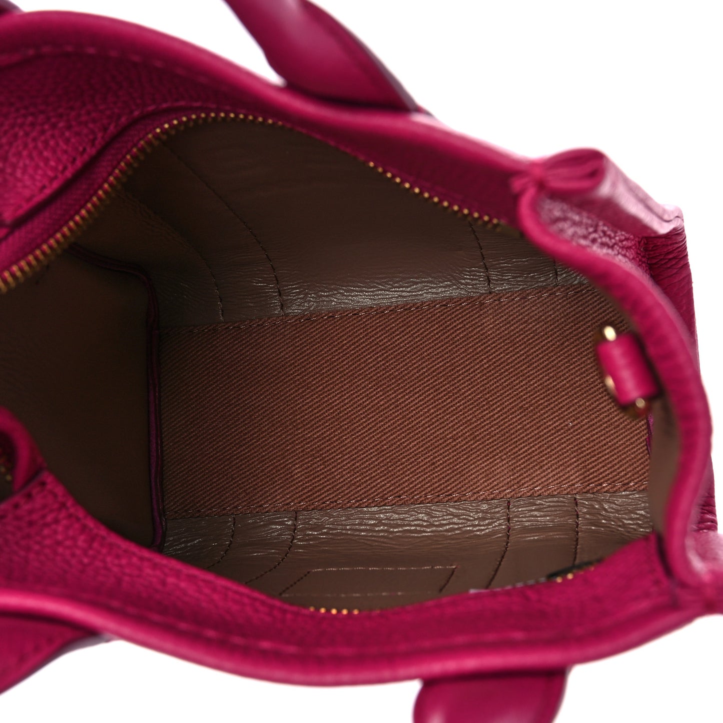 Grained Calfskin Mini The Tote Bag Lipstick Pink
