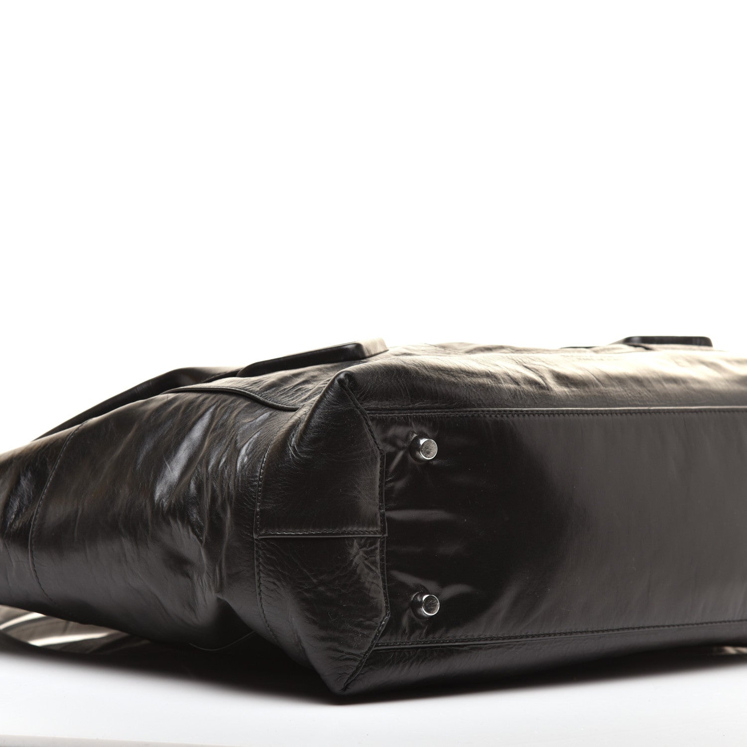 Bottega Veneta Paper Calfskin Maxi Intrecciato Medium Arco Slouch Black 5 of 10
