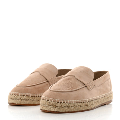 Hermes Suede Calfskin Womens Trip Espadrilles 37 Bois de Santal 3 of 9