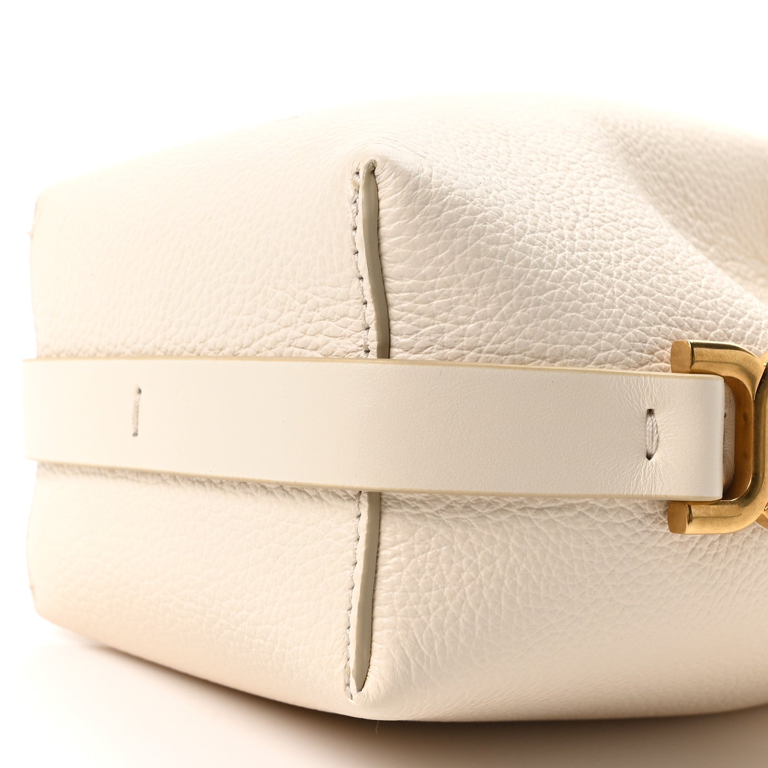 Chloe Grained Calfskin Micro Marcie Bucket Bag Misty Ivory 19 of 19