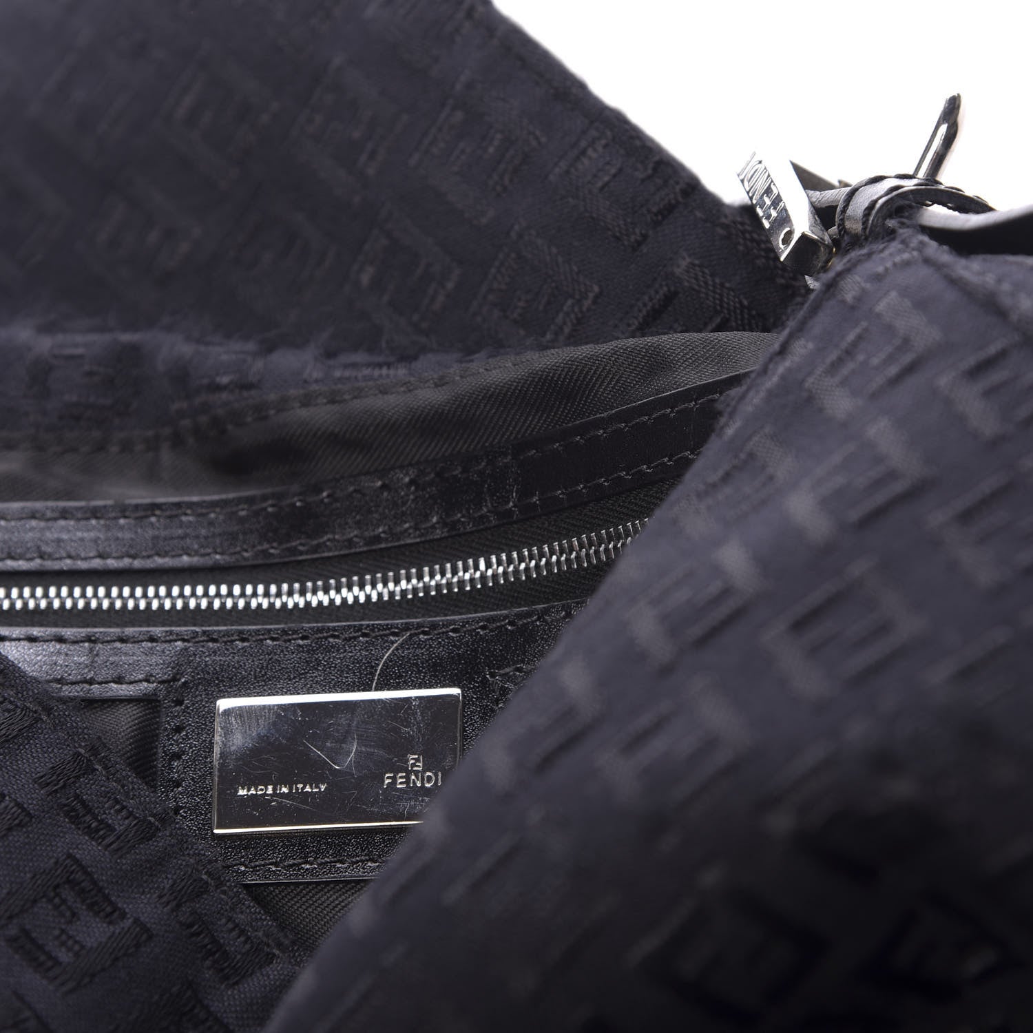 Fendi Zucchino Mama Baguette Navy 9 of 13