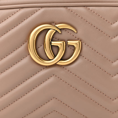 Gucci Calfskin Matelasse Small GG Marmont Chain Shoulder Bag Porcelain Rose 9 of 13