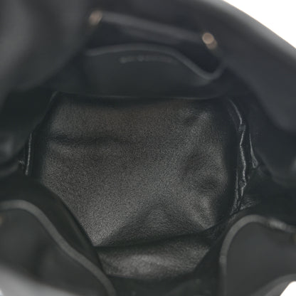 Balenciaga Smooth Calfskin Logo XS Everyday Drawstring Bucket Bag Black 5 of 10