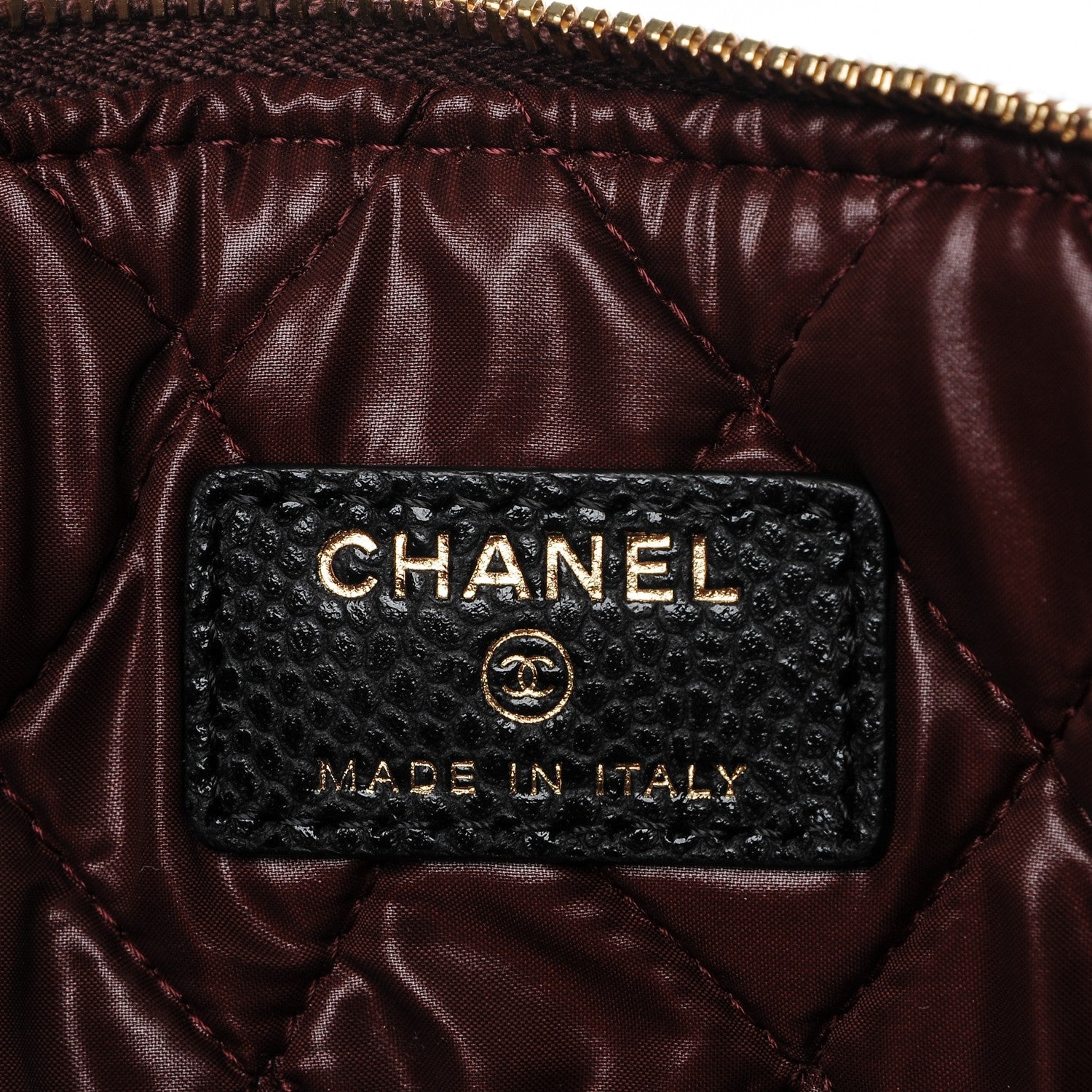Chanel Caviar Quilted Large Cosmetic Case Black 6 of 7