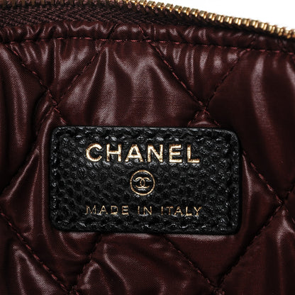 Chanel Caviar Quilted Large Cosmetic Case Black 6 of 7
