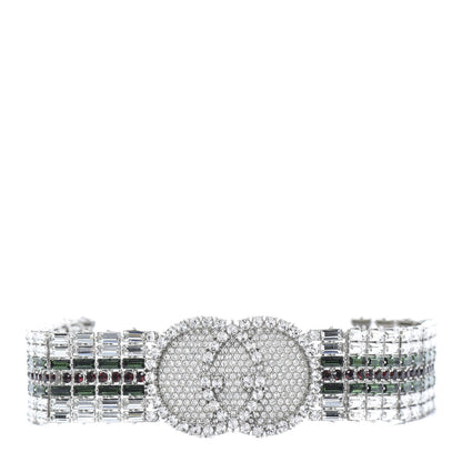 Gucci Crystals Double G Web Tennis Choker Necklace Multicolor 1 of 5