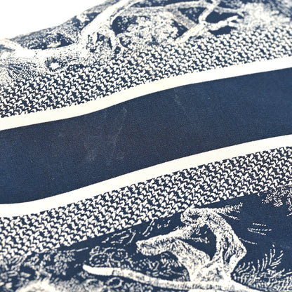 Christian Dior Technical Fabric Toile De Jouy Reverse Diortravel Zipped Pouch Blue Multicolor 8 of 10