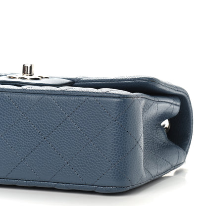 Chanel Caviar Quilted Mini Rectangular Flap Blue 9 of 9