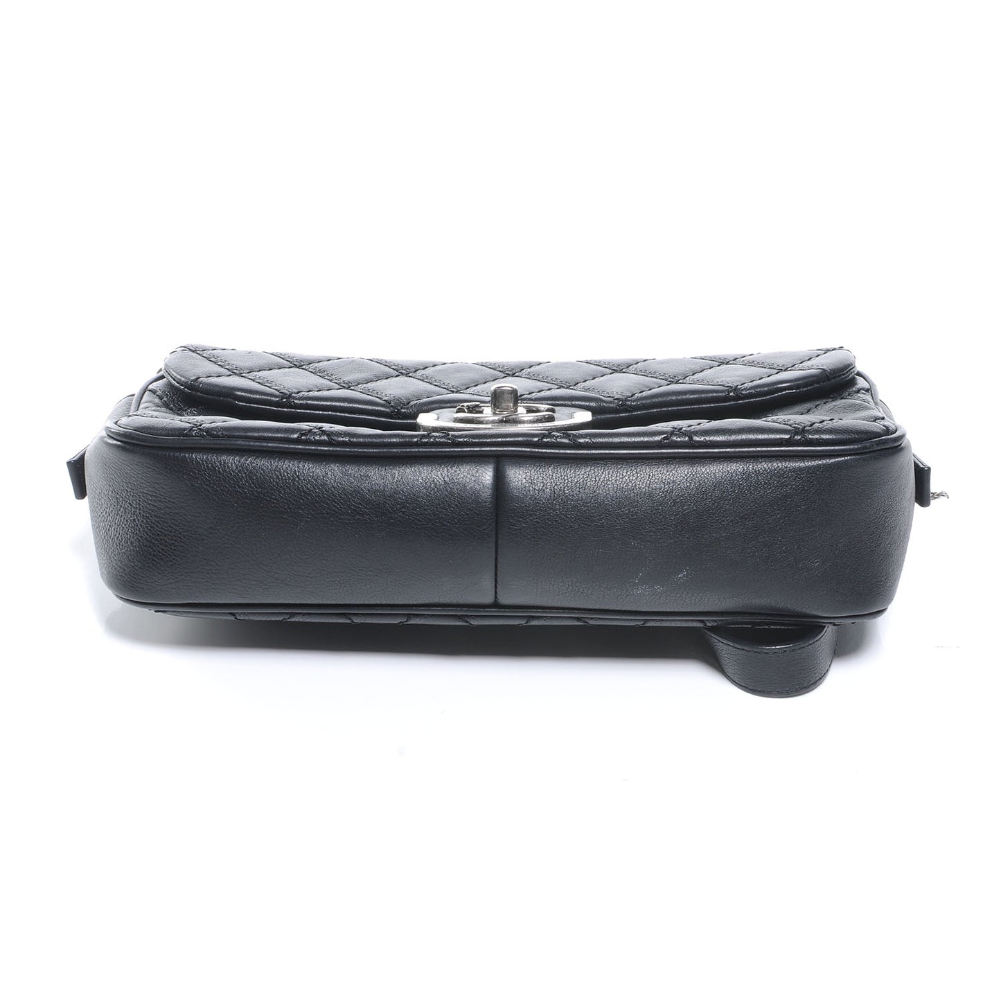 Calfskin Coco Sporran Medium Flap Black