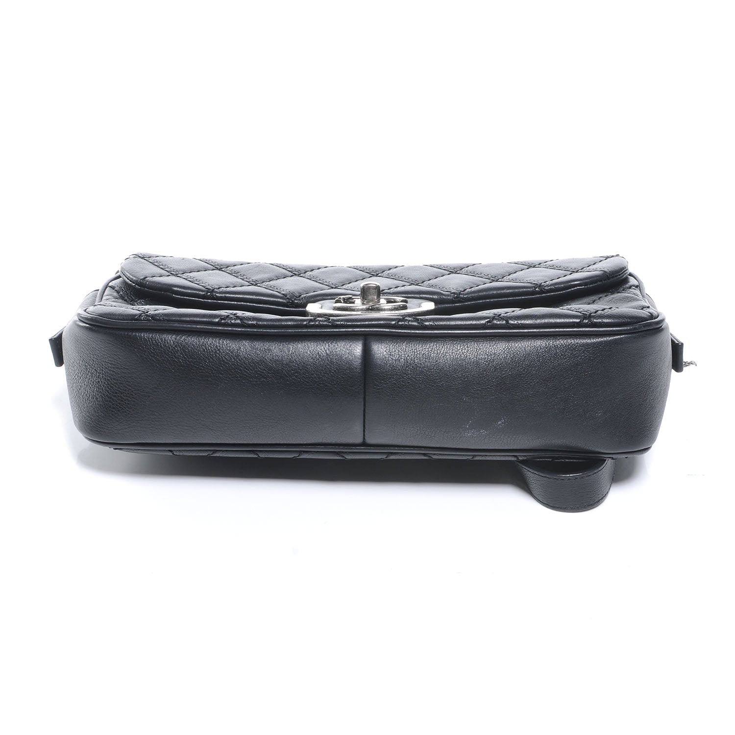 Chanel Calfskin Coco Sporran Medium Flap Black 4 of 8