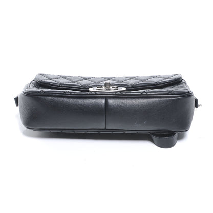 Chanel Calfskin Coco Sporran Medium Flap Black 4 of 8